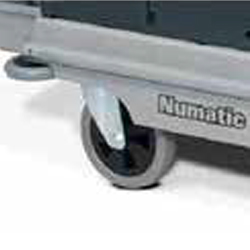 200mm soft-ride castors